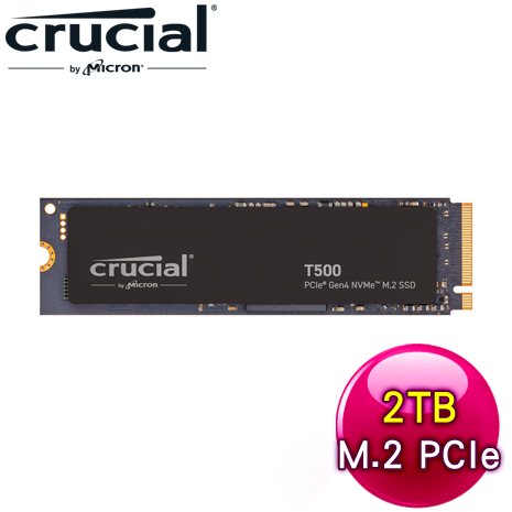 Micron 美光 Crucial T500 2TB M.2 PCIe 4.0 SSD固態硬碟