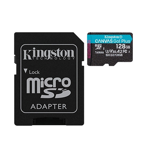 【雙入組】Kingston 金士頓 128GB Canvas GO Plus MicroSDXC UHS-I U3 V30 記憶卡(SDCG3/128GB)