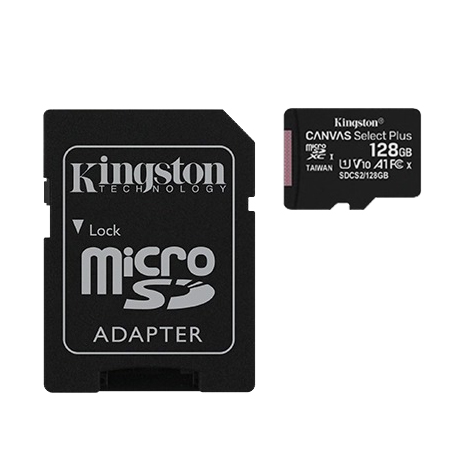 Kingston 金士頓 Canvas Select Plus 128GB MicroSDXC UHS-I 記憶卡(SDCS2/128GB)