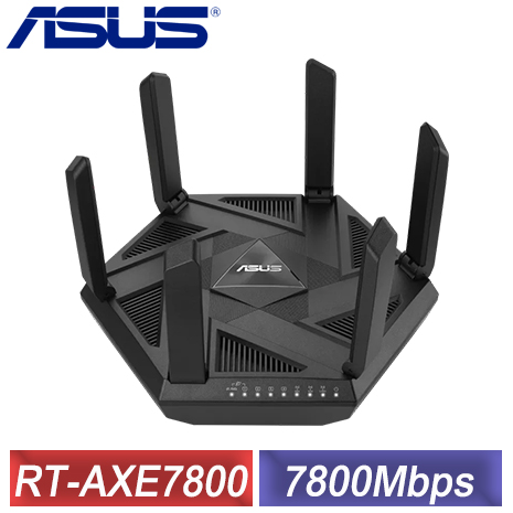 ASUS 華碩 RT-AXE7800 WiFi 6E 三頻 路由器 分享器