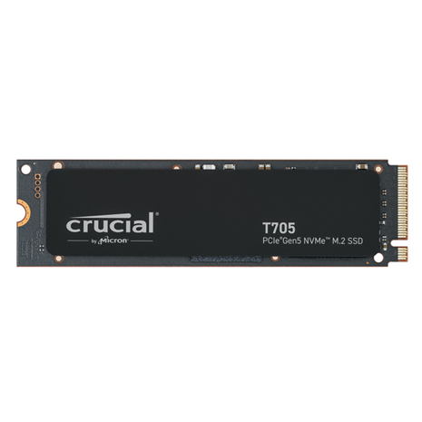 Micron 美光 Crucial T705 1TB PCIe 5.0 NVMe SSD(讀:13600M/寫:10200M)