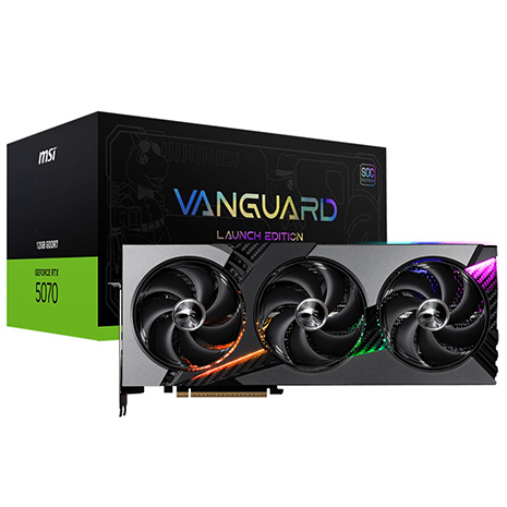 MSI 微星 RTX 5070 12G VANGUARD SOC LAUNCH EDITION 顯示卡