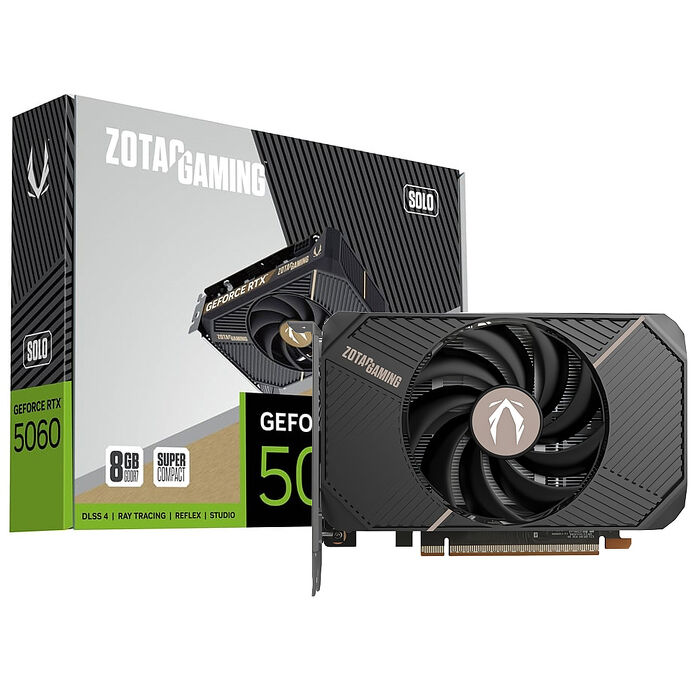 ZOTAC 索泰 RTX 5060 SOLO 8G 顯示卡