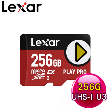 Lexar 雷克沙 PLAY PRO MicroSDXC Express 256G 超高速記憶卡(Switch 2專用)