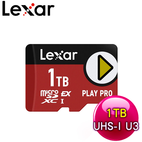 Lexar 雷克沙 PLAY PRO MicroSDXC Express 1TB 超高速記憶卡(Switch 2專用)