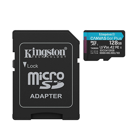 Kingston 金士頓 Canvas Go Plus 128GB Micro 記憶卡(SDCG4/128GB)