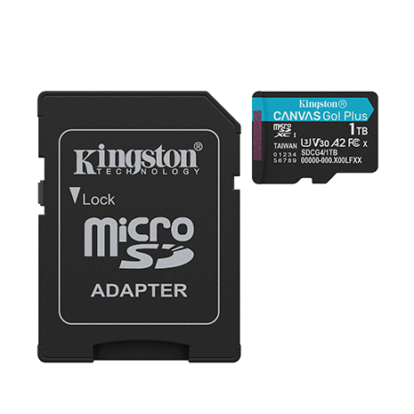 Kingston 金士頓 Canvas Go Plus 1TB Micro/UHS-I/U3/V30/A2 記憶卡(SDCG4/1TB)
