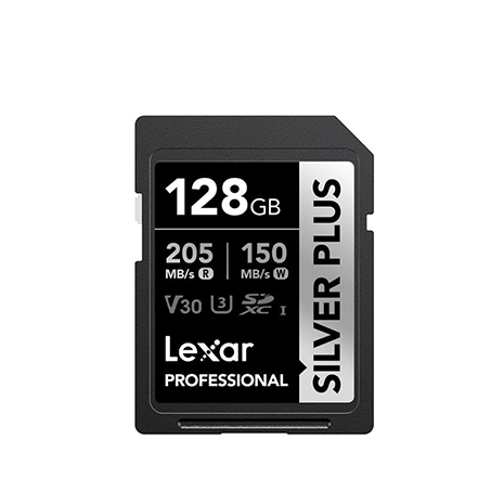 Lexar 雷克沙 Professional SILVER PLUS SDXC UHS-I U3 128G 記憶卡-10年保