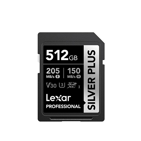 Lexar 雷克沙 Professional SILVER PLUS SDXC UHS-I U3 512G 記憶卡-10年保