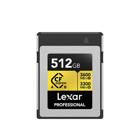 Lexar 雷克沙 CFexpress 4.0 Type B GOLD 512G 記憶卡(讀3600M/寫3300M)