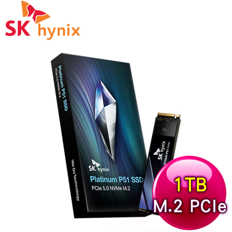 SK hynix 海力士 Platinum P51 1TB M.2 PCIE 5.0 SSD【五年保】