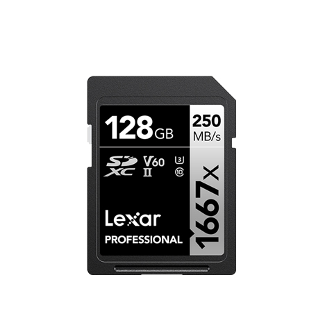 Lexar 雷克沙 Professional 1667x UHS-II U3 128G 記憶卡