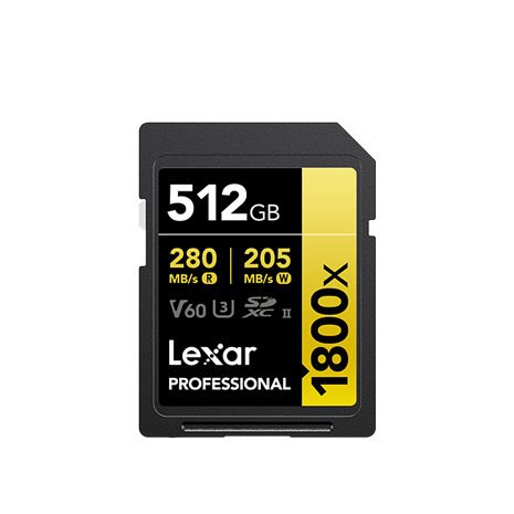 Lexar 雷克沙 Professional 1800x UHS-II U3 512G 記憶卡