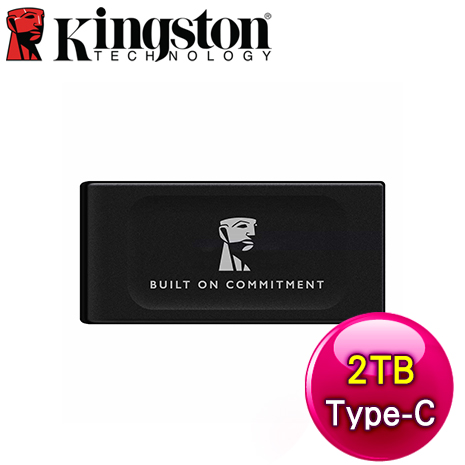 Kingston 金士頓 XS1000 2TB (新版) USB3.2 TYPE-C 外接式SSD《黑》