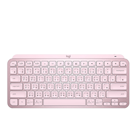 Logitech 羅技 MX KEYS Mini 無線藍芽背光鍵盤《玫瑰粉》