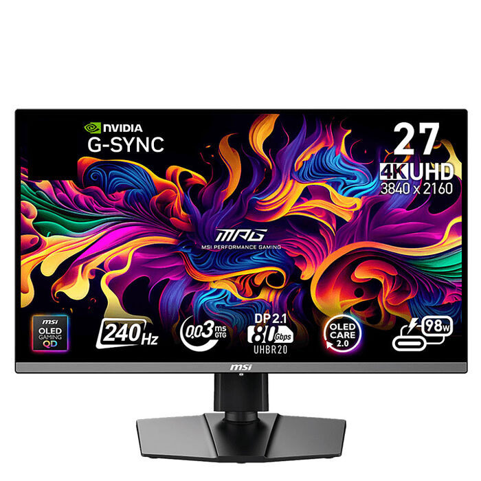 MSI 微星 MPG 272URX QD-OLED 27型 電競寬螢幕