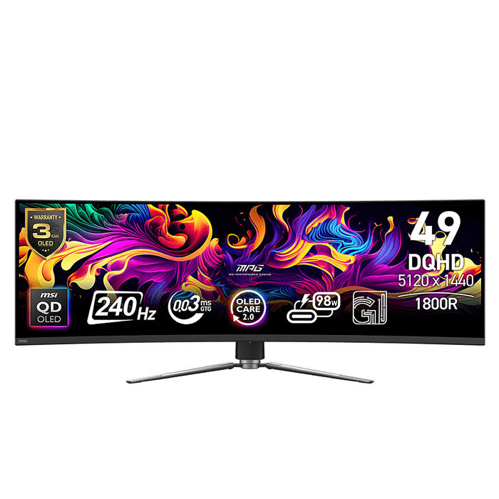 MSI 微星 MPG 491CQPX QD-OLED 49型 曲面電競螢幕