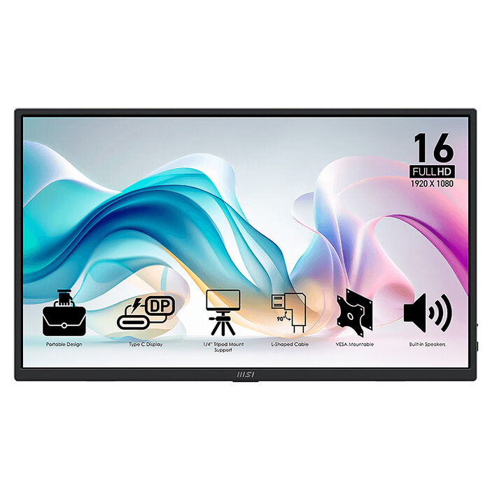 MSI 微星 PRO MP165 E6 16型 便攜式隨身螢幕