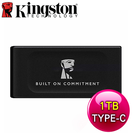 Kingston 金士頓 XS1000 1TB (新版) USB3.2 TYPE-C 外接式SSD《黑》