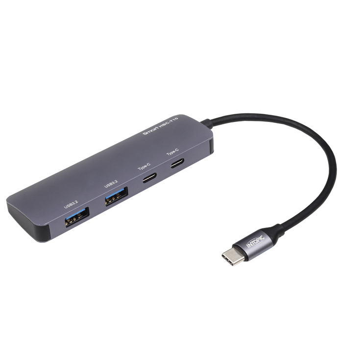 INTOPIC 廣鼎 USB3.2 Type-C鋁合金高速集線器(HBC-710)