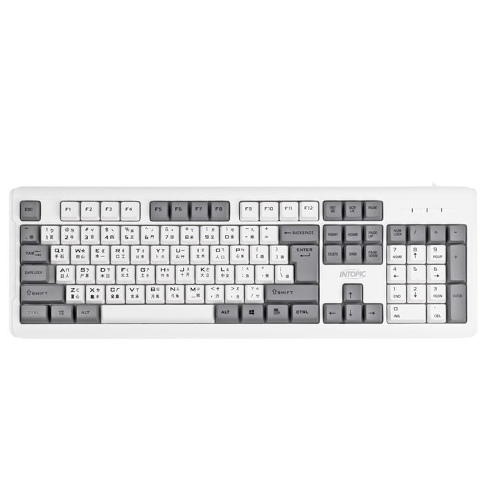 INTOPIC 廣鼎 有線雙色鍵帽鍵盤(KBD-96)