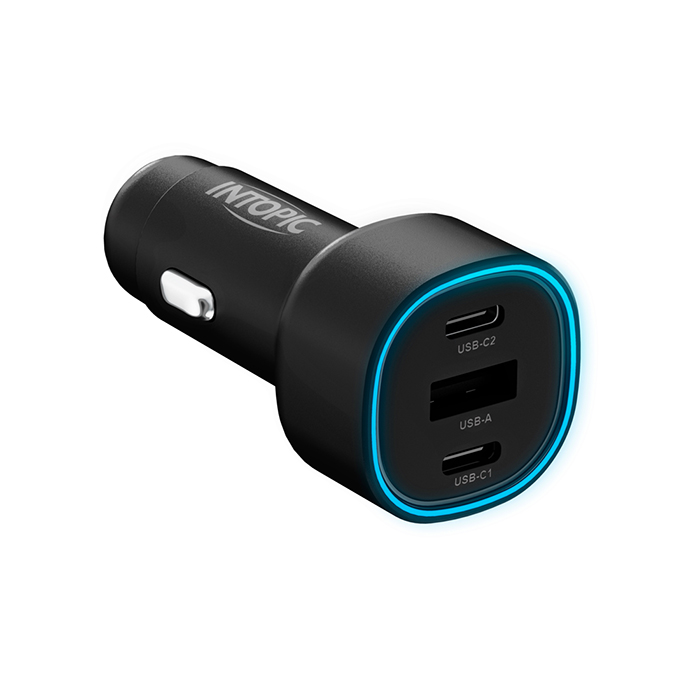 【INTOPIC】PD50W車用電源供應器-CU-C050(相容iPhone、iPad、Macbook、Switch)