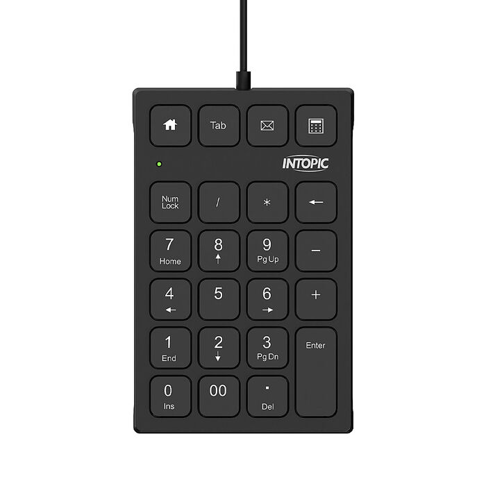INTOPIC 廣鼎 USB有線數字鍵盤(KBD-N108)