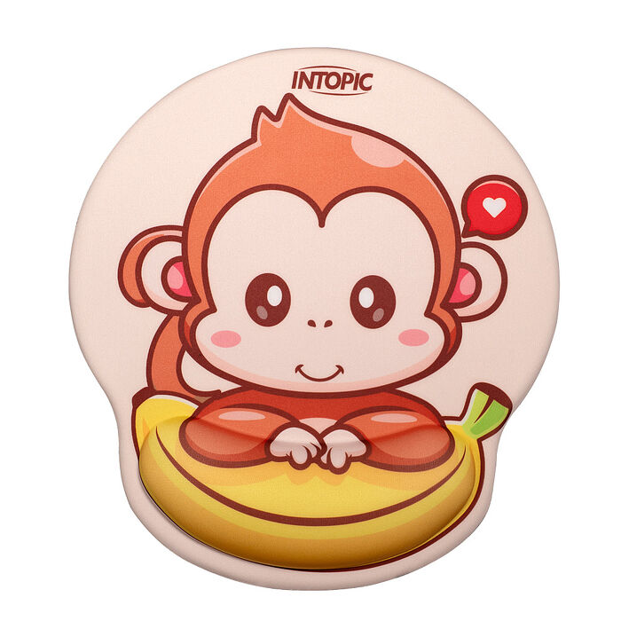 INTOPIC 廣鼎 猴猴Fun矽膠護腕滑鼠墊(PD-GL-033)