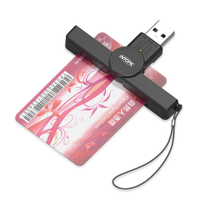 INTOPIC 廣鼎 GoCard 便攜式晶片讀卡機(CR-52)