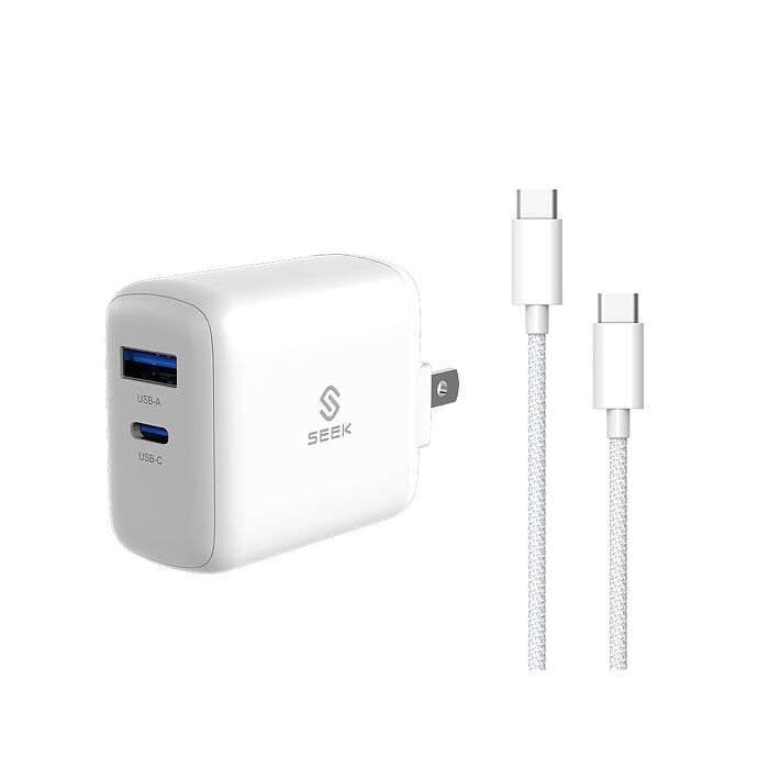 SEEK GaN氮化鎵 PD35W快充充電組-充電器+ Type-C充電線(CU-P353C)