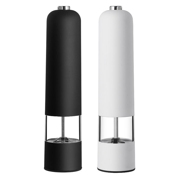 【ENNE】分離式電動研磨器/胡椒研磨機/調味罐/二色任選(研磨罐/香料研磨器/粗細可調/胡椒/海鹽/磨粉機/磨豆機/胡椒粉研磨)(K0187)