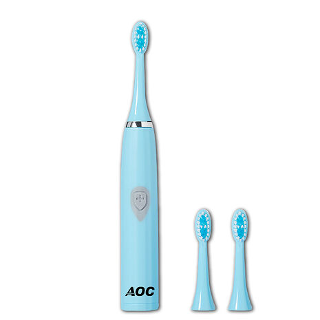 AOC 愛德華 電池式超聲波智能電動牙刷/共附三個刷頭(成人/兒童/震動/牙刷/牙齒)(S0116-N)