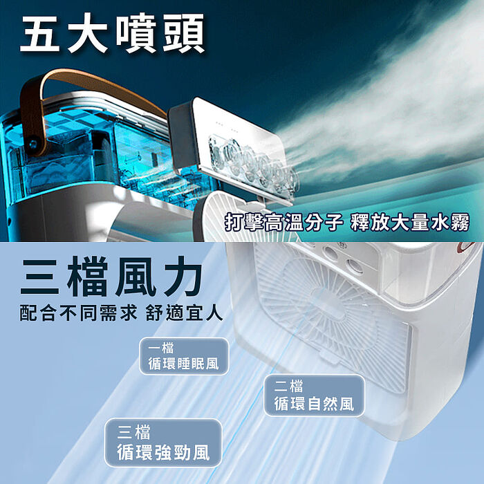 超靜音降溫USB迷你冷風扇  E0085-1