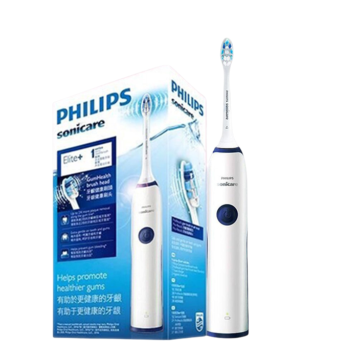 【Philips 飛利浦】聲波震動牙刷/電動牙刷(HX3226藍色)買一送一