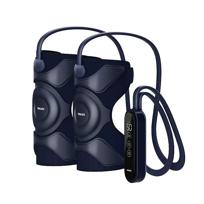 PHILIPS 飛利浦膝蓋按摩器PPM5201L贈【西歐科技】藍光噴霧無線消毒槍CME-SK800