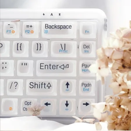 Lofree洛斐 1%透明機械鍵盤-漫 加碼送西歐萬國充電器+注音貼紙