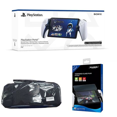 【SONY】PlayStation Portal Portal掌機-白色+鋼化膜二片裝+Portal掌機收納包