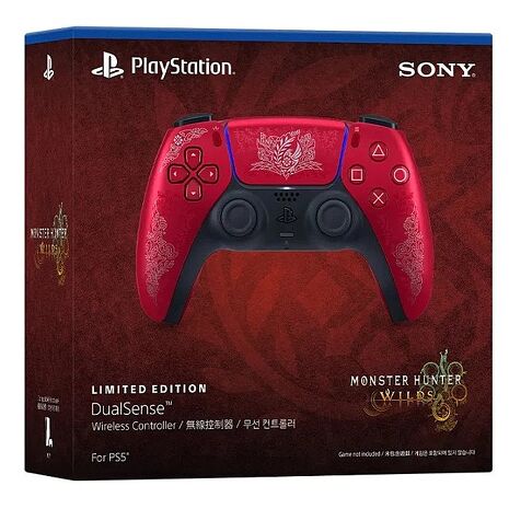【SONY】PS5 DualSense無線控制器 魔物獵人荒野 限量特仕款《台灣公司貨》+ PS5 決勝時刻 黑色行動 6(送特典手套)