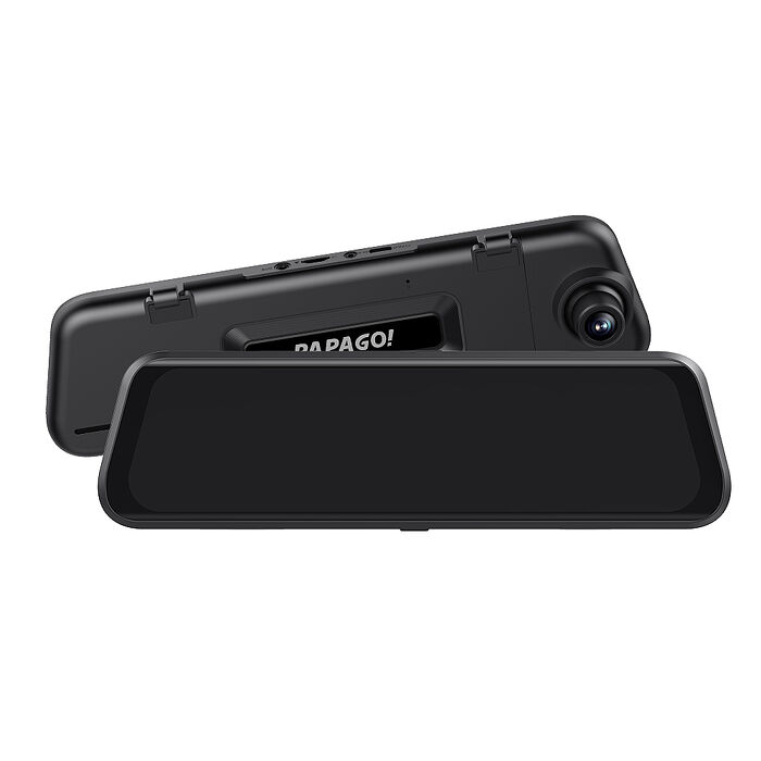 PAPAGO RAY Home 2K 星光夜視 WIFI TS碼流 電子後視鏡 行車紀錄器(GPS測速提醒/WIFI/前後雙錄)-贈64G
