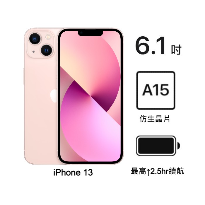【快速出貨】Apple iPhone 13 128G (粉)(5G)
