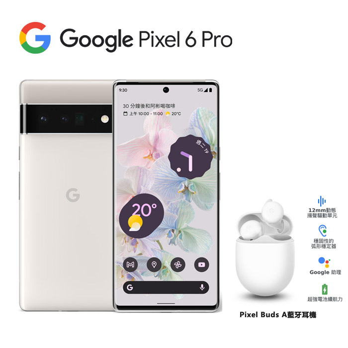 Google Pixel 6 Pro 12GB/128GB(雲霧白 