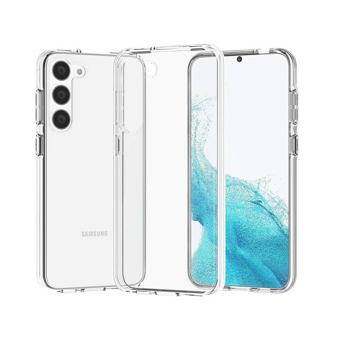 Samsung S23+ 軍規防摔抗刮保護殼-透明