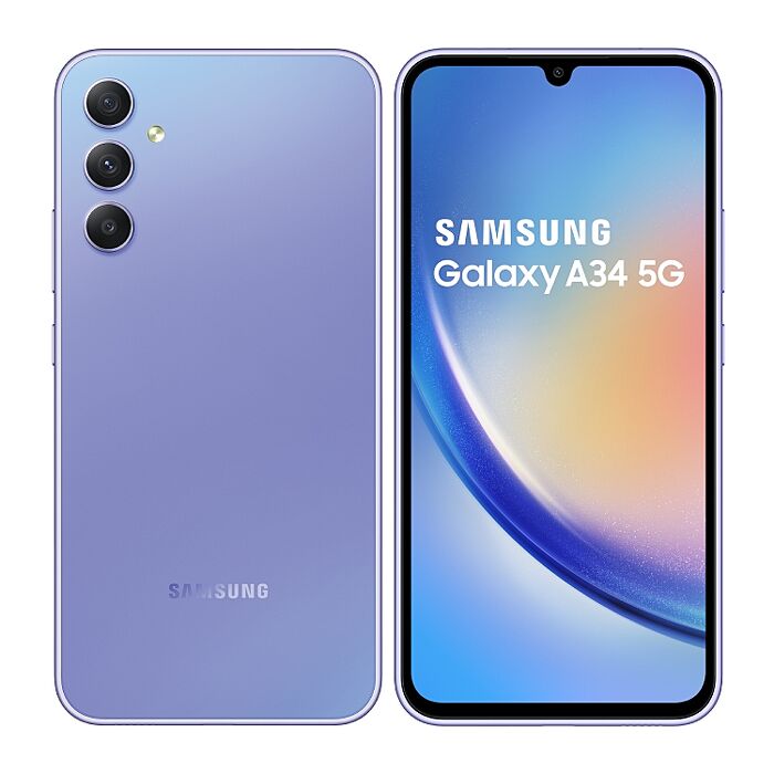 Samsung Galaxy A34 A3460 6G/128G 紫芋玻玻 6.6吋大螢幕大電量入門5G智慧機【全新出清品】