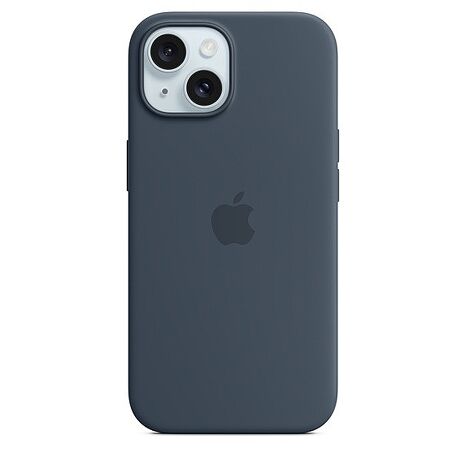 iPhone 15 MagSafe 矽膠保護殼-風暴藍