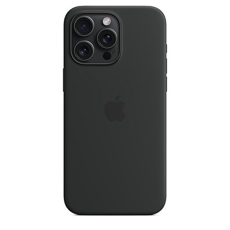 iPhone 15 Pro Max MagSafe 矽膠保護殼-黑
