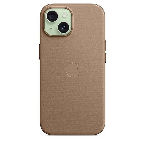 iPhone 15 MagSafe 精細織紋保護殼-淺褐