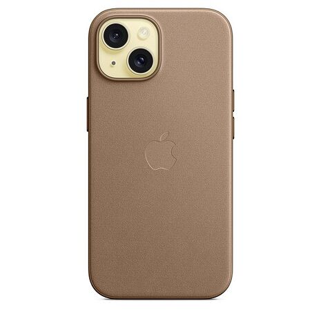 iPhone 15 MagSafe 精細織紋保護殼-淺褐