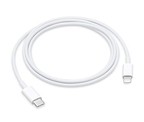 Apple 原廠 USB-C to Lightning傳輸充電線1M(MUQ93FE/A)-白