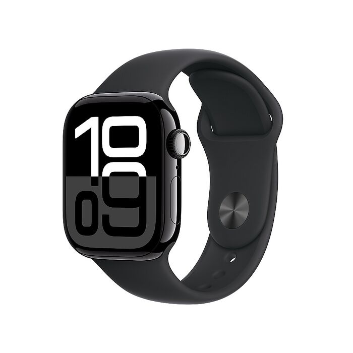 Apple Watch S10 LTE版 46mm(M/L)曜石黑色鋁金屬錶殼配黑色運動錶帶(MWY43TA/A)