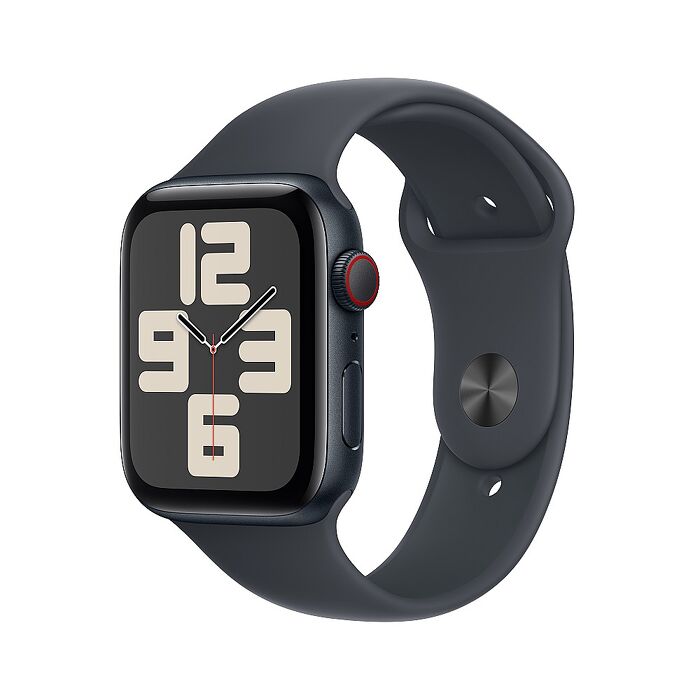 Apple Watch SE 2 LTE版 44mm(S/M)午夜色錶殼配午夜色運動錶帶(MXGL3TA/A)(2024)
